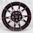 RIN 13X5.5 4-100/114.3 R1 SPORT RGW06 MACHINE BLACK+RED ET35 CB73.1 