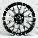 RIN 18X9 5-112 R1 SPORT XF013 MACHINE BLACK ET45 CB66.45