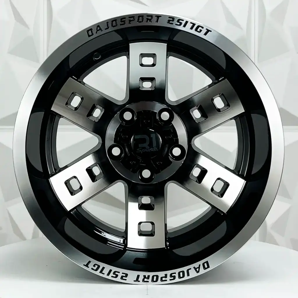 RIN 15X10 5-114.3 R1 SPORT D6251/6521 BLACK MACHINE FACE MI ET-44 CB83.1