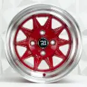 RIN 13X7 4-100 R1 SPORT 39020 RED MACHINE LIP ET-7 CB73.1