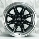 RIN 15X8.25 4-100/114.3 R1 SPORT QC842 BLACK MACHINE FACE ET0 CB73.1