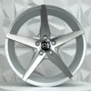 RIN 17X8.5 5-100 R1 SPORT SW459 SILVER MACHINE FACE ET26 CB73.1