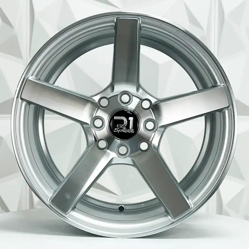 RIN 15X7 4-100/114.3 R1 SPORT 5570F SILVER MACHINE FACE ET33 CB73.1